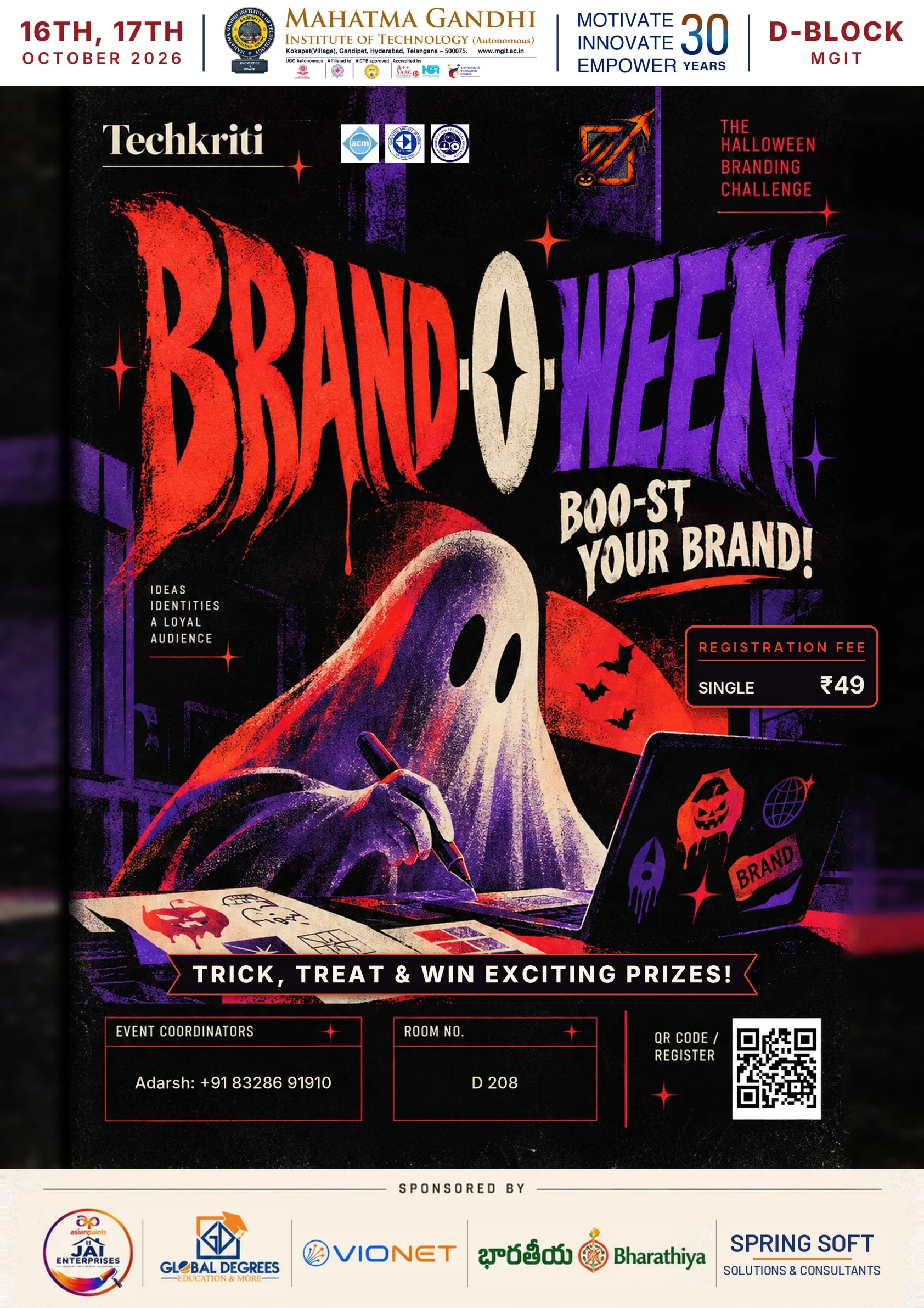 Official Brand-O-Ween event poster