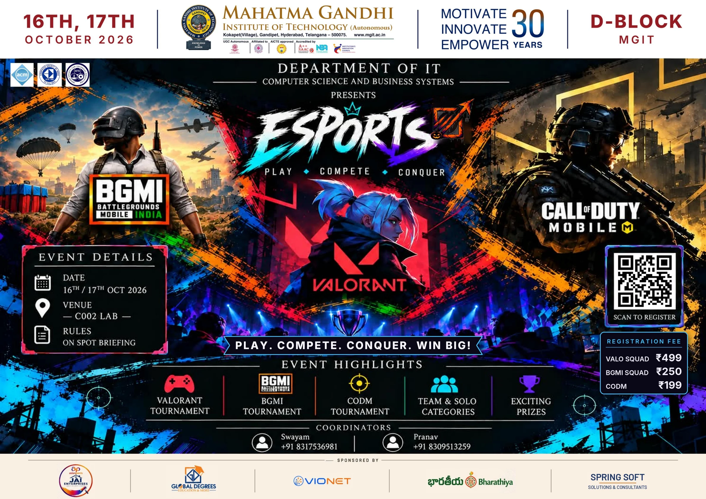 Official Esports event poster